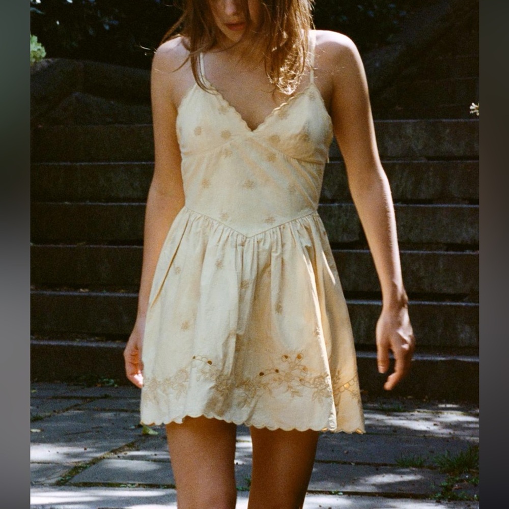 Zara Cream Floral Dress